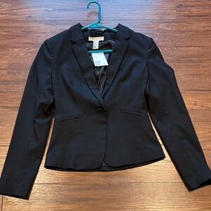 H&M Black Tailored Women's Blazer - Single-Button Jacket
